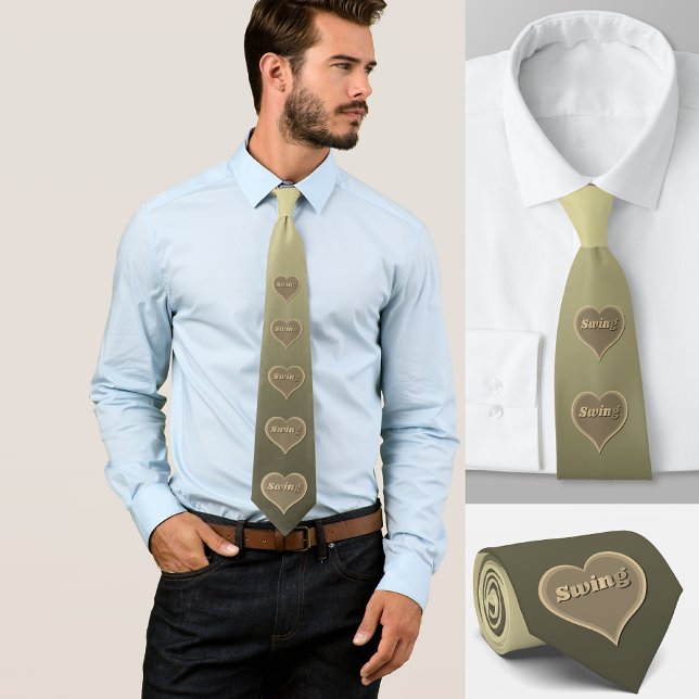 Gravata Swing dance Love Heart Neck Tie (Criador carregado)