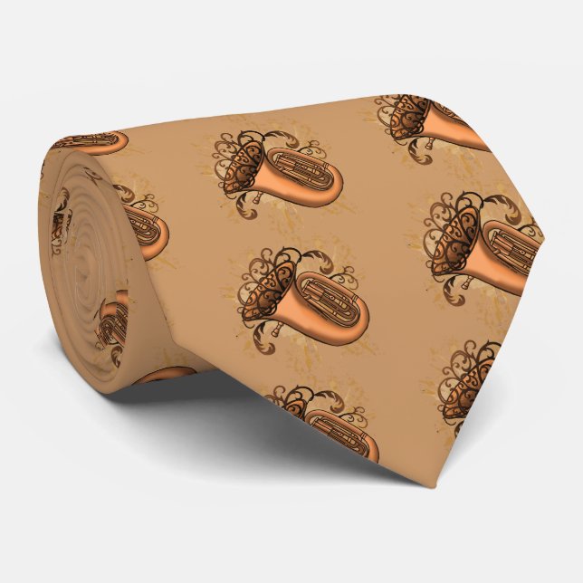 Gravata Swirl Tuba Tie (Rolled)
