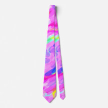 Gravata Swirly Pink Brilhante Ousada Alegre