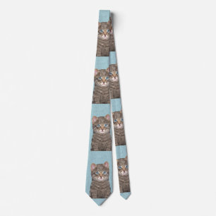 Gravata Tabelas de cinzas por Pintura de Gato - Arte de Ga