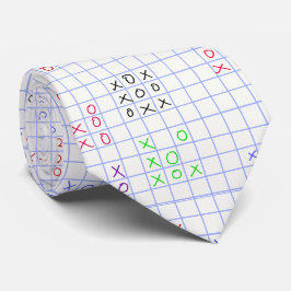Gravata Tac-tac-toe em papel gráfico