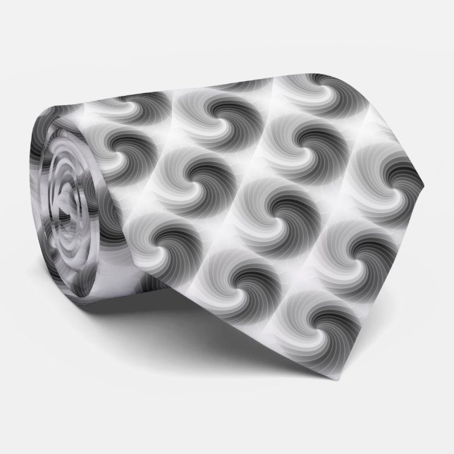 Gravata Taiji Taichi Pattern (Rolled)