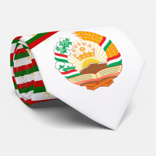 Gravata Tajiquistão Flag & Emblem, Flag do Tajiquistão