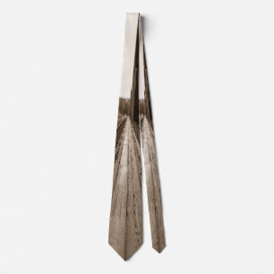 Gravata Talkeetna Railroad Bridge Walkway Neck Tie