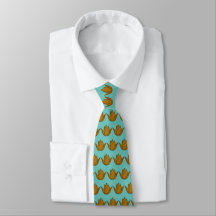Tangerine Tulip Tie