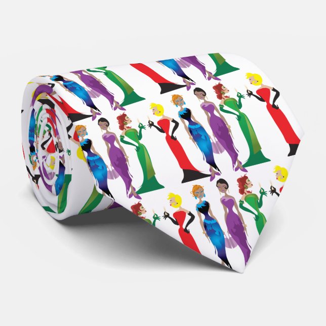 Gravata Tarde Noite das Damas (Rolled)