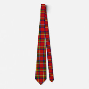 Gravata Tartan Estilo clássico Tie Xadrez Vermelha e Verd