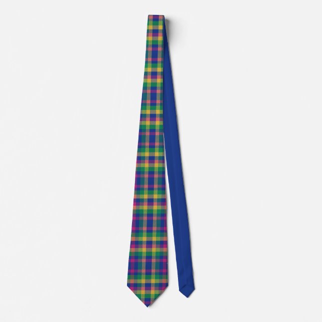 Gravata Tartan multicolor (Frente)
