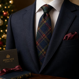 Gravata Tartan Plaid de Natal de Luxo