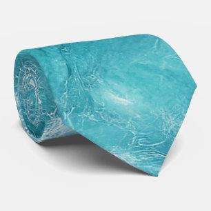 Gravata Tartaruga de Abstrato do Marble Turquoise
