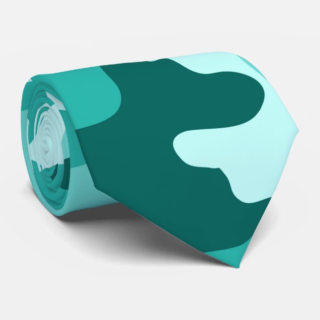 Gravata Tartaruga Verde de Camo (Rolled)