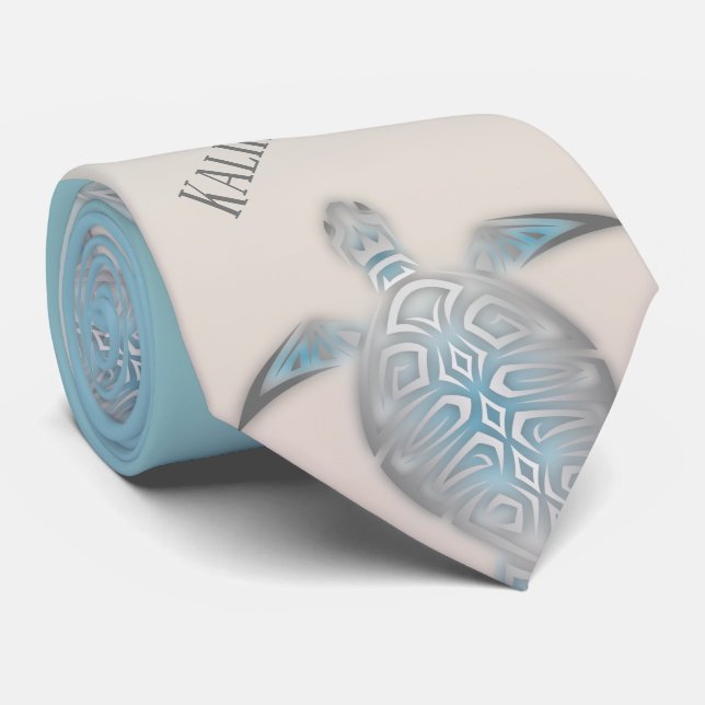 Gravata Tartarugas do mar | Mele Kalikimaka | Natal (Rolled)