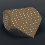 Gravata Taupe e Bolinhas brancas<br><div class="desc">Bolinhas brancas e Gravatas brancas</div>