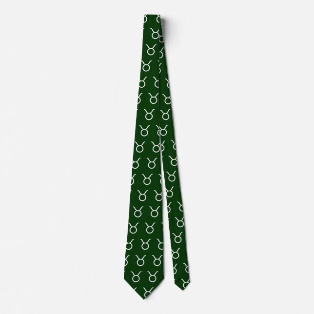 Gravata Taurus - Verde (#003300) (Frente)
