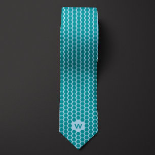 Gravata Teal Honeycomb Casual