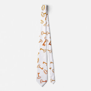 Gravata Teclas de ouro Vintage Tie