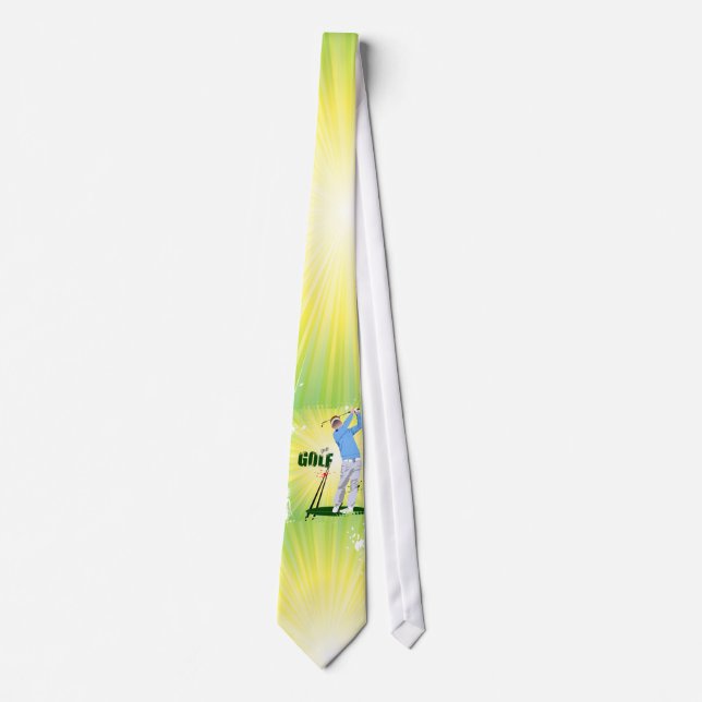 Gravata Tempinho de golfe Sunburst. (Frente)