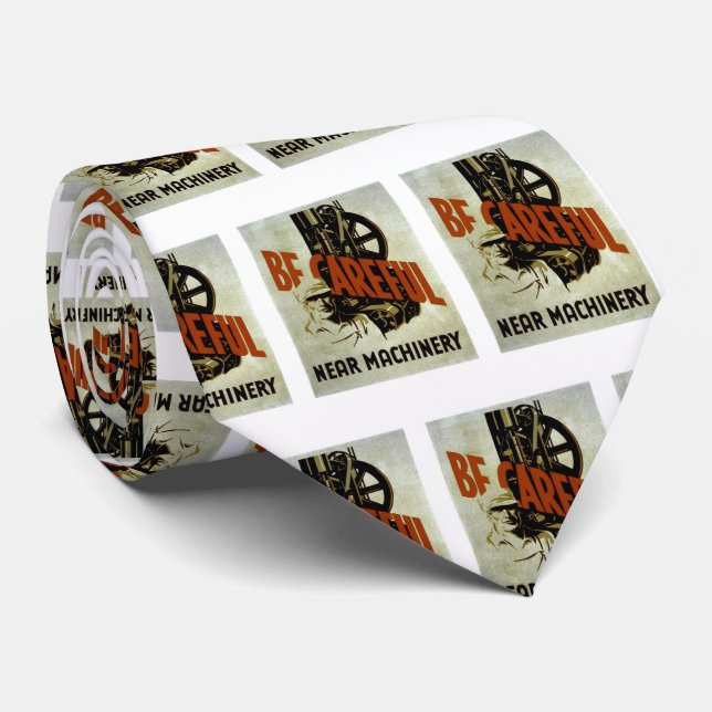Gravata Tenha cuidado perto da máquina - Poster de seguran (Rolled)
