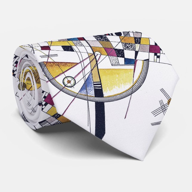 Gravata Tensão Delicada #85 - Kandinsky (Rolled)