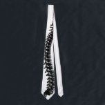 Gravata Terapeuta da espinha do preto da quiroterapia do<br><div class="desc">Gravatas do terapeuta da espinha do preto da quiroterapia do Chiropractor.</div>