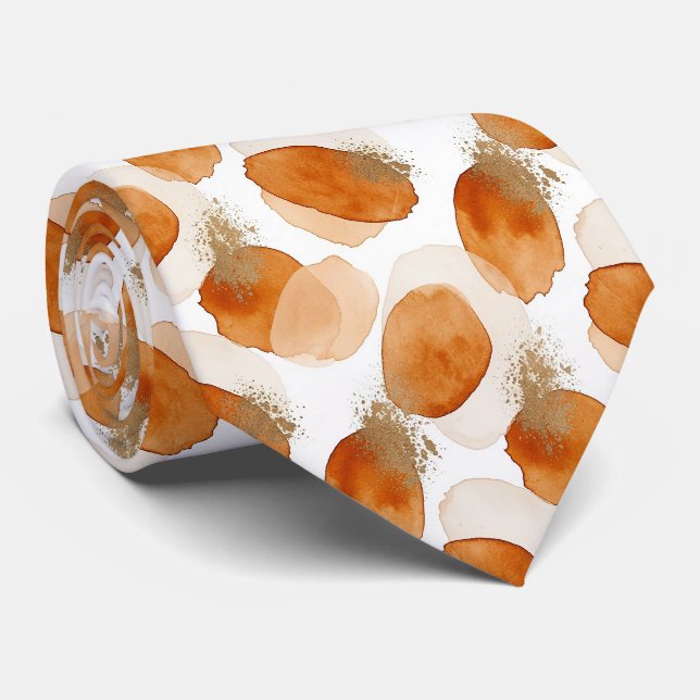 Gravata Terra Suave Abstrato (2) (Rolled)