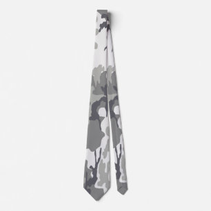 Gravata Teste padrão camuflado cinza