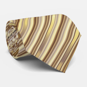 Gravata Teste padrão diagonal Dourado das listras