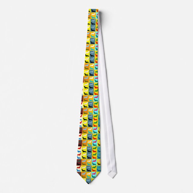 Gravata Teste padrão do Dachshund (Frente)