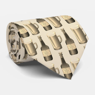 Gravata Teste padrão dos vidros e das garrafas de cerveja