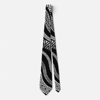 Gravata Teste padrão étnico tribal ondulado de Boho