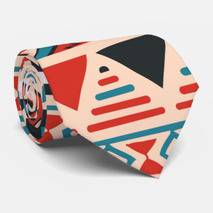 Gravata Teste padrão tribal africano bonito