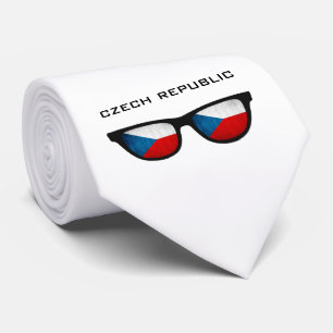 Gravata Texto das máscaras da república checa & laço