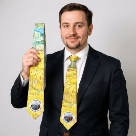 Gravata Texto Personalizado De Foto Do Feriado De Aniversá