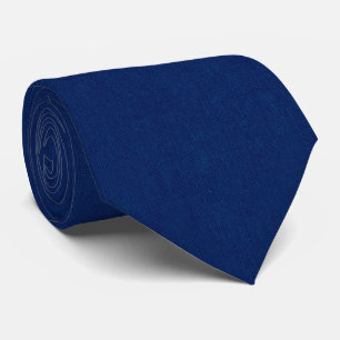 Gravata Textura de Linho Azul Escuro