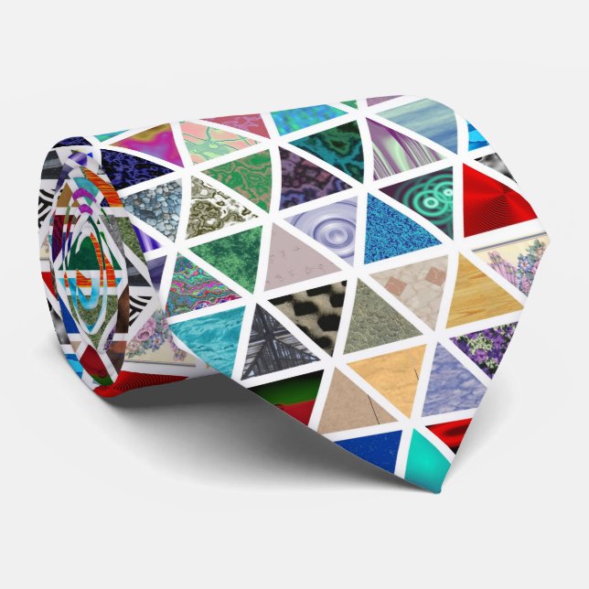 Gravata Texturas triangulares (Rolled)