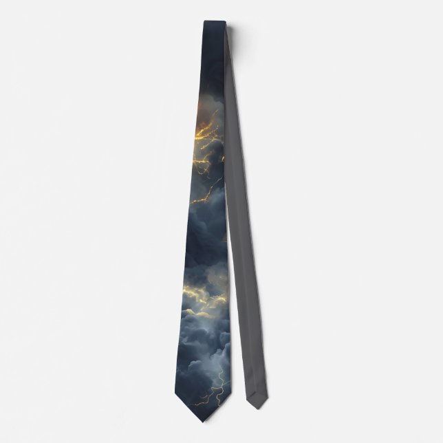 Gravata Thunderstorm Tie/Krawatte mit Blitzd (Frente)