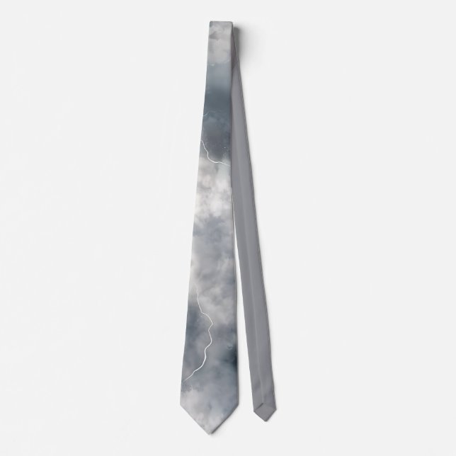 Gravata Thunderstorm Tie/Krawatte mit Blitzd (Frente)