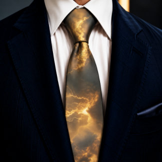 Gravata Thunderstorm Tie/Krawatte mit Blitzd