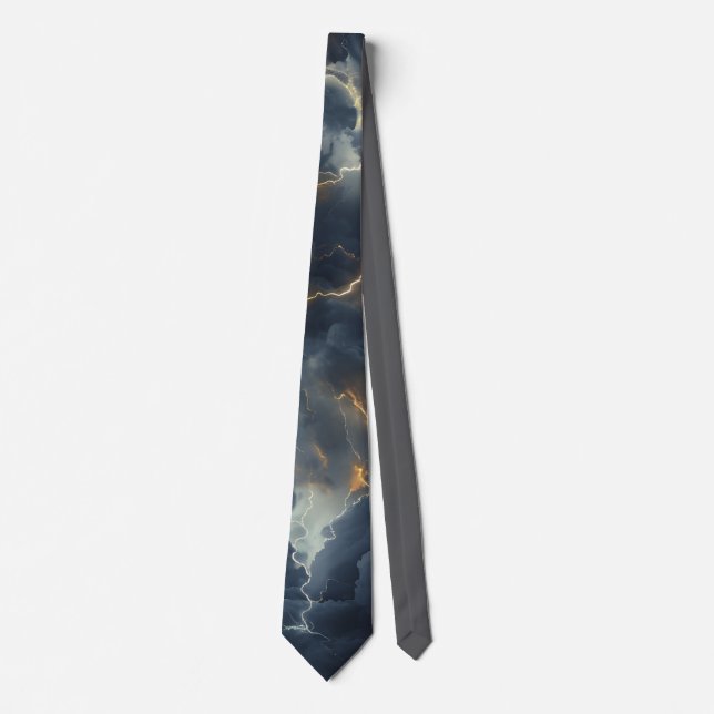 Gravata Thunderstorm Tie/Krawatte mit Blitzd (Frente)