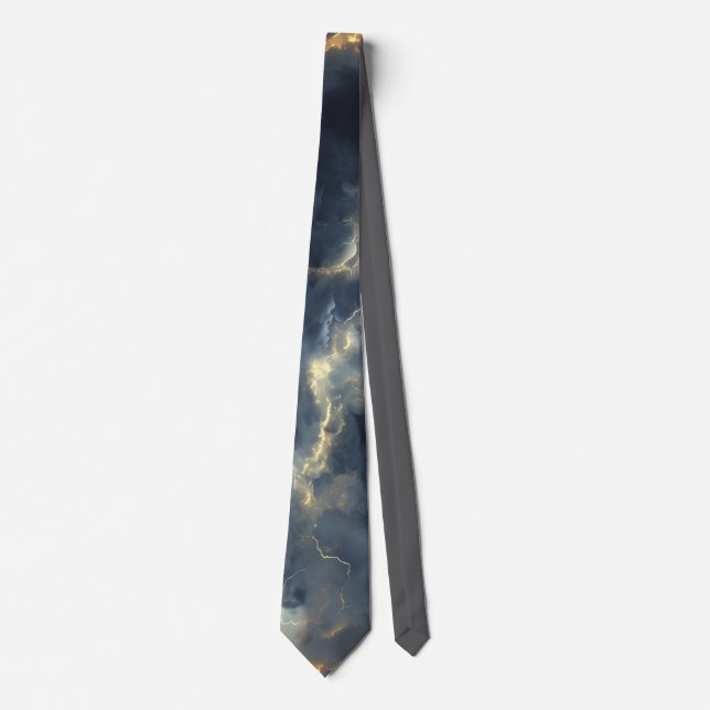 Gravata Thunderstorm Tie/Krawatte mit Blitzd (Frente)