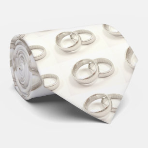 GRAVATA TIE "ANÉIS DE CASAMENTO" PARA GROOM E OU UTILIZAD