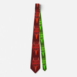 Gravata Tie de Cabeça de Krampus