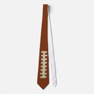 Gravata Tie de futebol, Brown, Laces