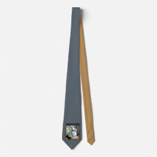 GRAVATA TIE DE PESCOÇO GRÁFICO UNICORN ENGRAÇADO