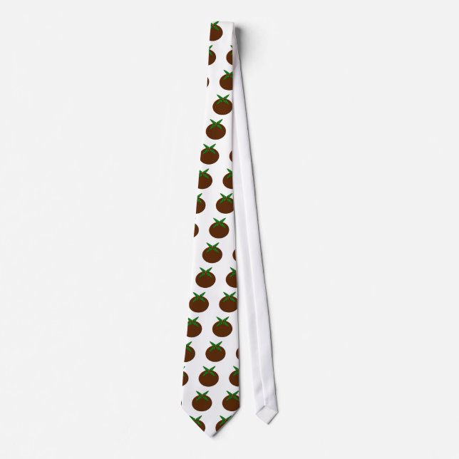 Gravata Tie de Pudim de Natal (Frente)