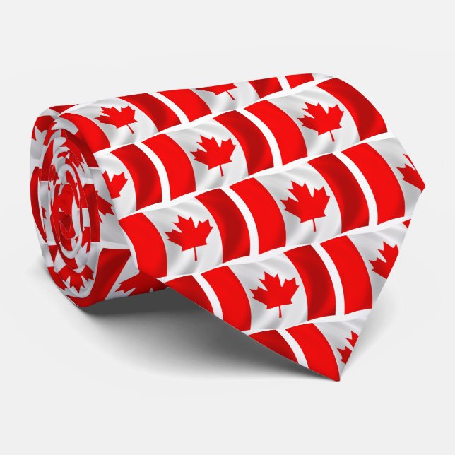 Gravata Tie de Sinalizador Canadá (Rolled)