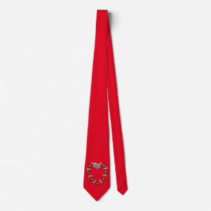 Gravata Tie Diamond Heart Kisses