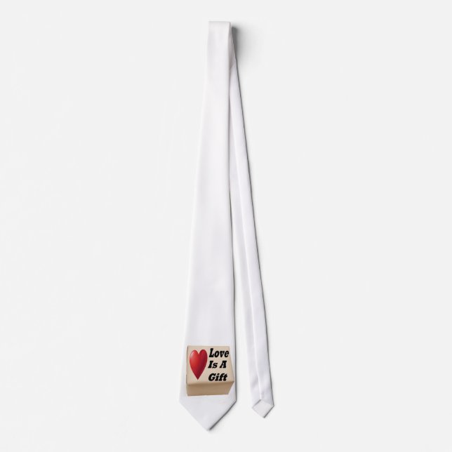 Gravata Tie Diamond Love É Um Presente (Frente)
