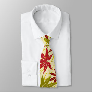 GRAVATA TIE DO PESCOÇO DO MAPEL (CREME) JAPONÊS