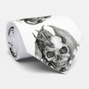 Gravata Tie/Dragon Skulls